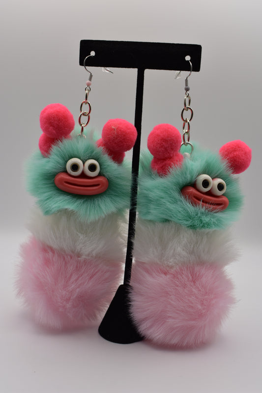 Whacky FuzzBall Earrings